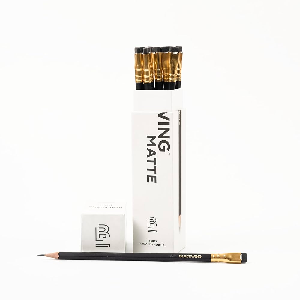 つ*郎様 BLACKWING 344 限定版鉛筆 12本セット ピーナッツ×ブラックウィング×モレスキン ソフト鉛筆 12本セット